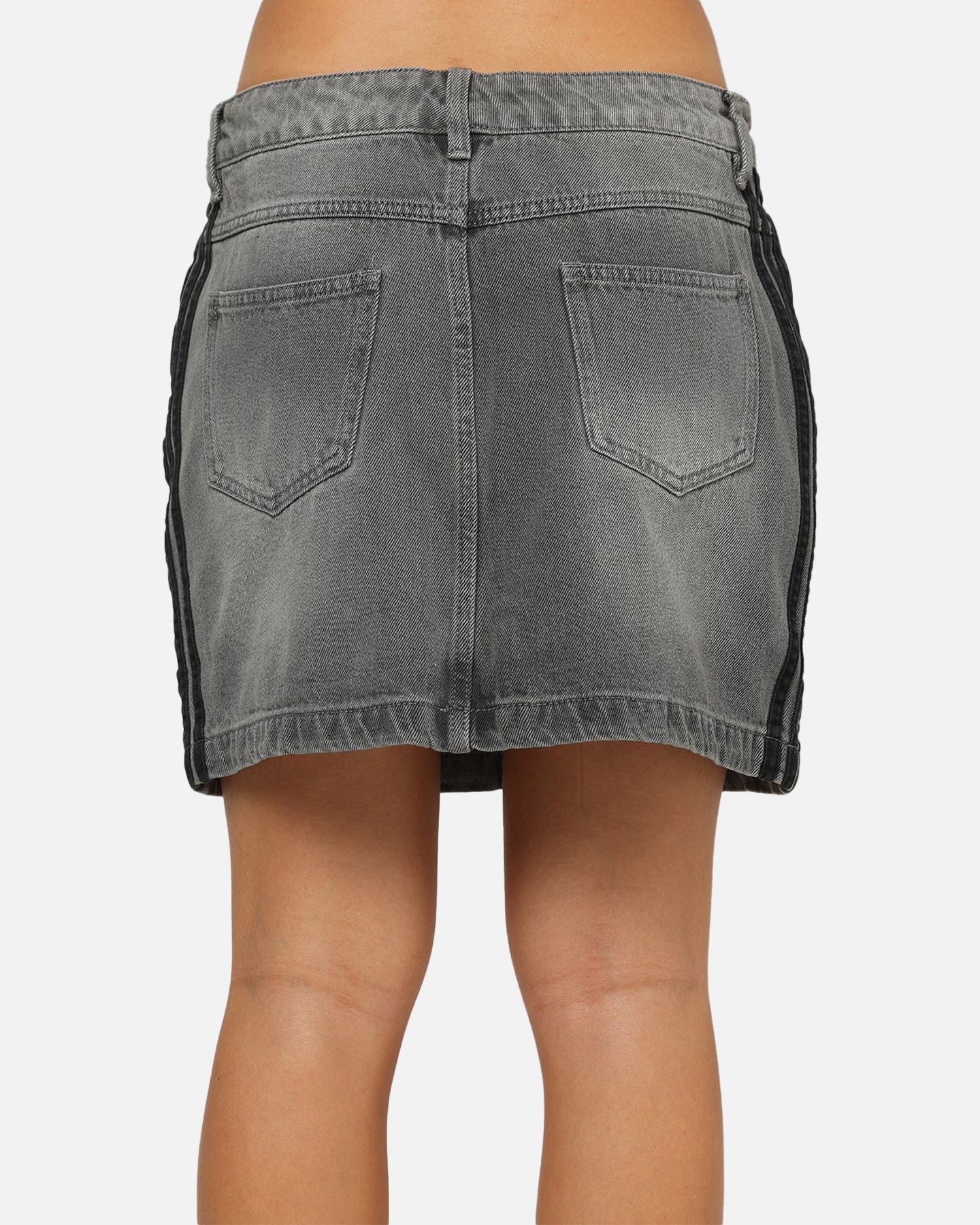 Adidas Women's Denim Mini Skirt Washed Grey